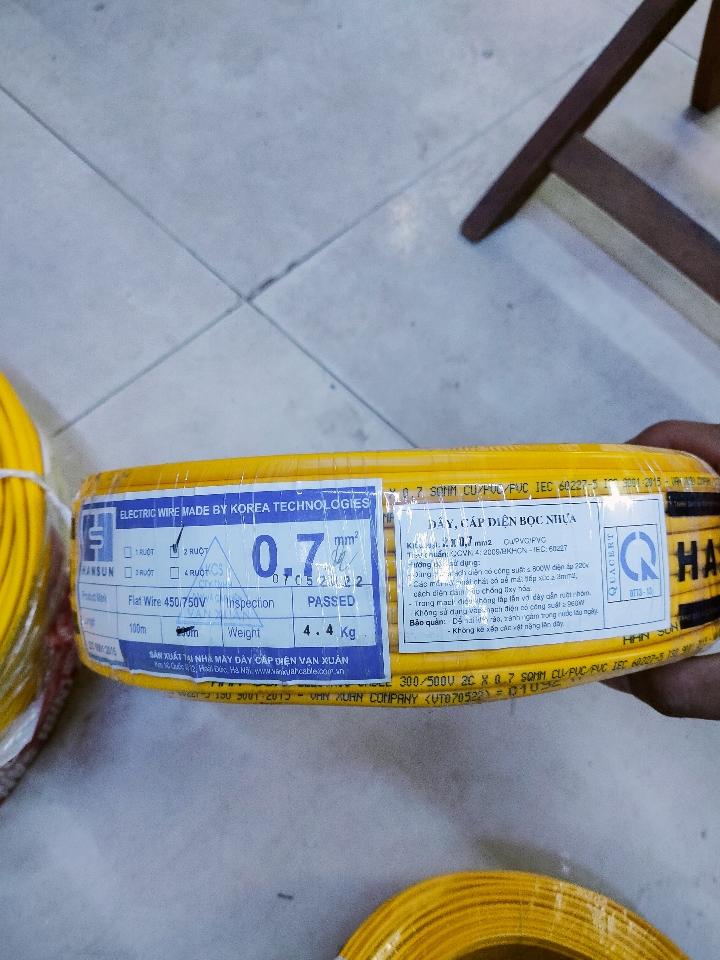 Dây điện HANSUN 0.7MM/1m-duoc-ban-tai-Điện máy Hải Anh