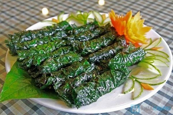 Bò nướng lá lốt-duoc-ban-tai-Quán Lẩu Bò A Cứ 2