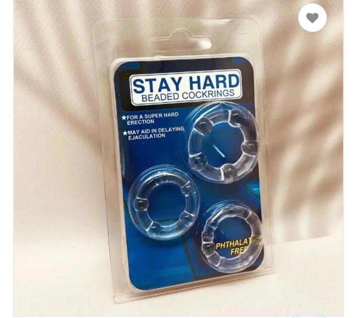 Vòng đeo Stay Hard Beaded Cockrings trong suốt-duoc-ban-tai-POPPERS ĐÀ NẴNG  ONLINE SHOP