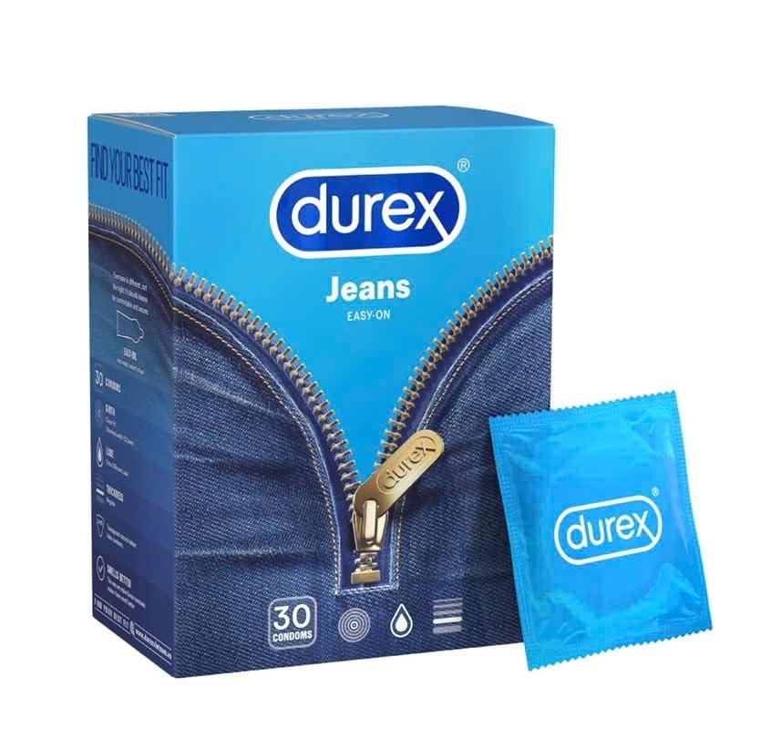 Bcs Durex JEANS thêm bôi trơn, size 52mm, 3 bao/hộp-duoc-ban-tai-Tổng kho Popper và BDSM - Kimochi Shop
