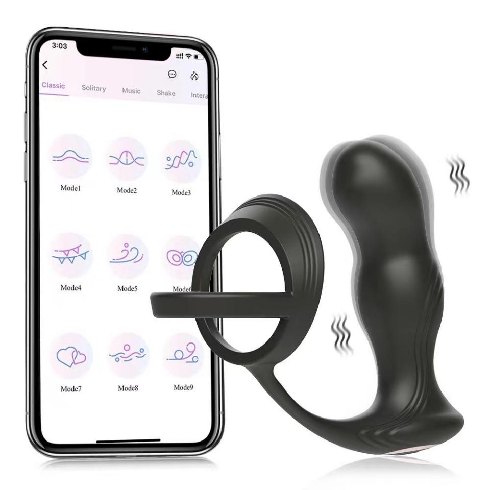Plug rung 10 chế độ + Vòng đeo Kiu, điều khiển App điện thoại-duoc-ban-tai-Tổng kho Popper và BDSM - Kimochi Shop