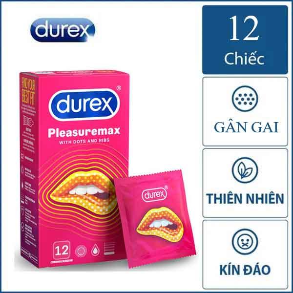Bcs Durex Pleasuremax - Gân gai 12 cái-duoc-ban-tai-Tổng kho Popper và BDSM - Kimochi Shop