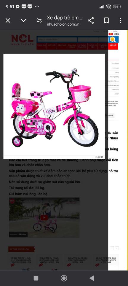 Xe đạp 12in yên tựa-duoc-ban-tai-0968443456