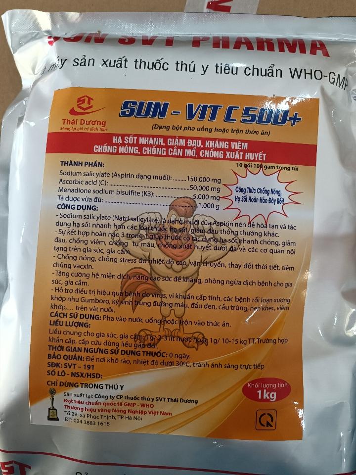 SUN - Vit C 500+-duoc-ban-tai-Thú y Thủy Vân - CH Nguyễn Đáng