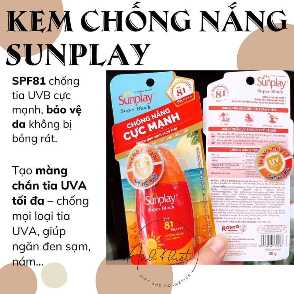 Sữa Chống Nắng Sunplay Super Block Spf81 30g-duoc-ban-tai-Kim Cúc 2