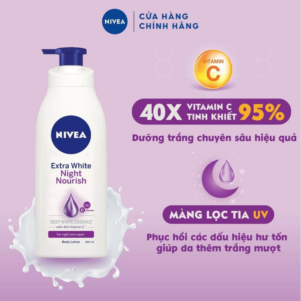Dưỡng Sáng Da Ban Đêm Nivea 400ml-duoc-ban-tai-Kim Cúc 2