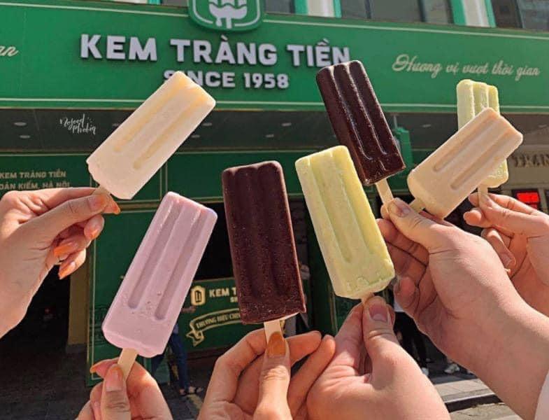 kem 35 tràng tiền vị Kem kakao -sữa dừa-đậu xanh hộp  10 chiếc -duoc-ban-tai-thực phẩm đặc sản vùng miền