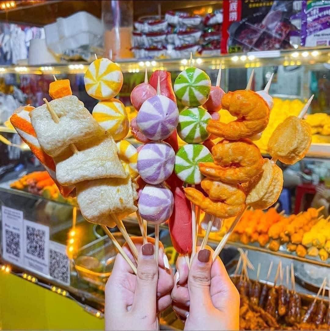 TÔM VIÊN CHIÊN LACUSINA CÁ VIÊN VỊ TÔM THẢ LẨU NƯỚNG -duoc-ban-tai-hiền food thực phẩm đặc sản vùng miền