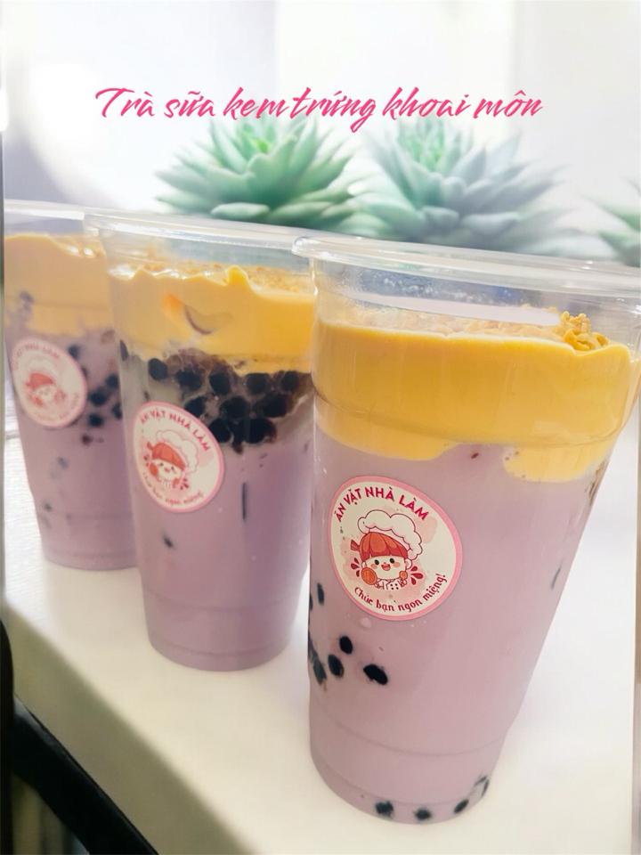 Trà sữa kem trứng dừa nướng khoai môn -duoc-ban-tai-🤗Tiệm Minh Hằng🤗