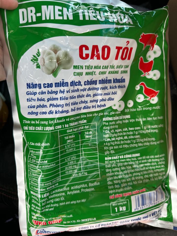 Men tiêu hóa cao tỏi 1kg (gói xá)-duoc-ban-tai-Nguyễn Hàm Kỷ