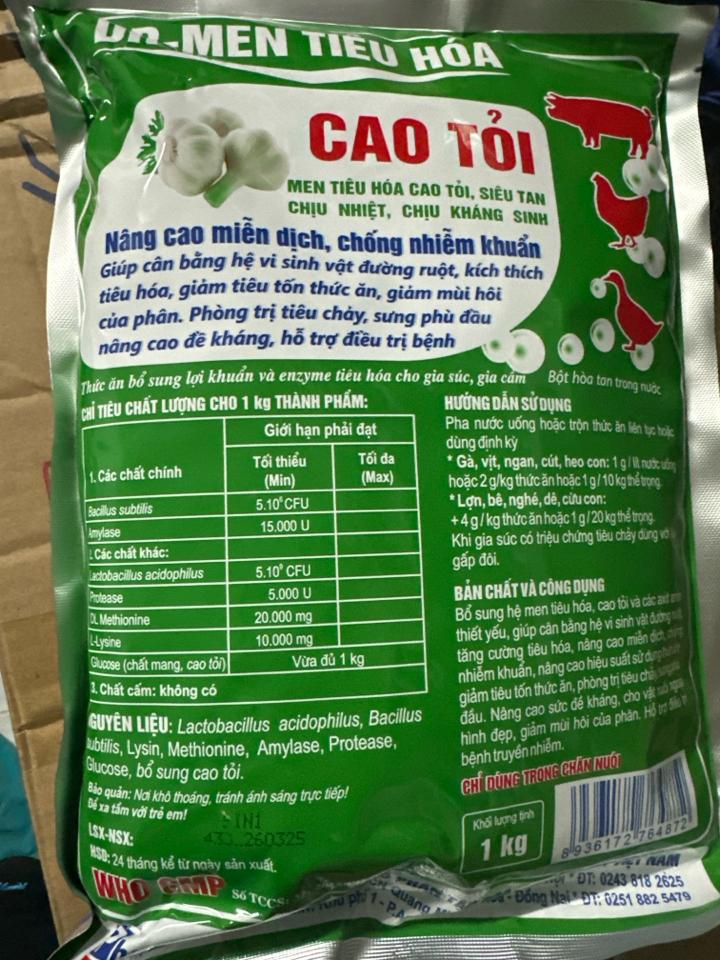 Men tiêu hóa cao tỏi 1kg 5in1-duoc-ban-tai-Nguyễn Hàm Kỷ