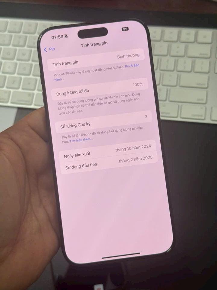 iPhone  📱 16 Pro Max ❺❶❷ᴳᴮ Zin đẹp keng sạc 2 lần màu Đen mã LL/A 🇺🇸-duoc-ban-tai-Khoa Global group