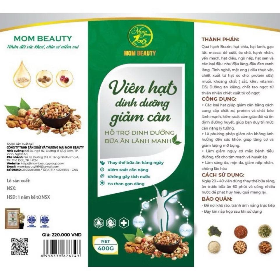 sữa hạt giảm cân 25 loại hạt hộp 500g-duoc-ban-tai-Shop Hà Linh