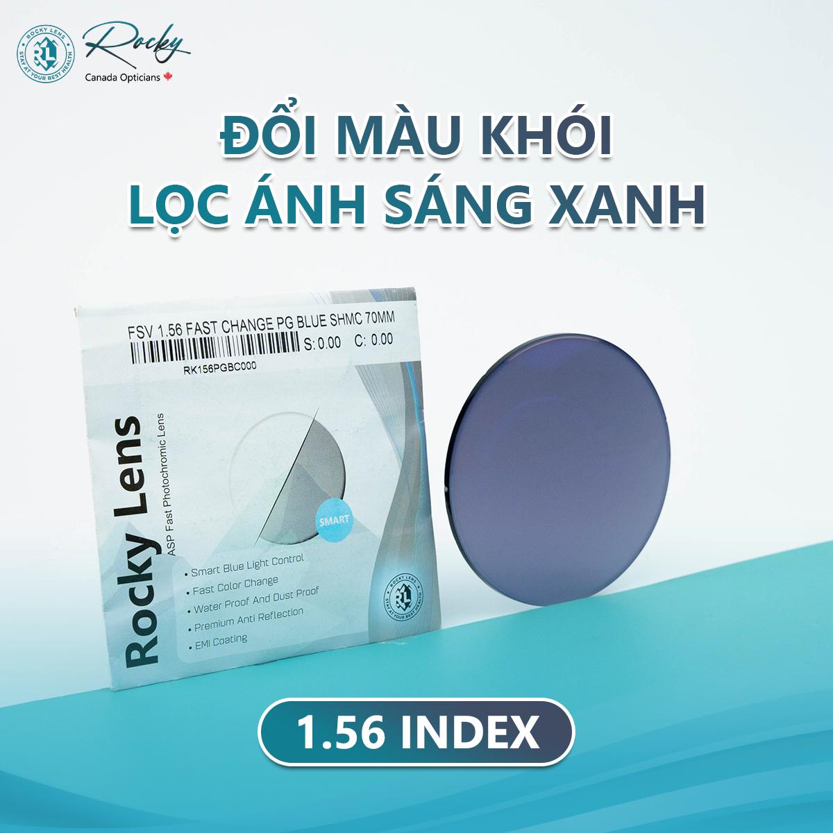 ROCKY 1.56 Đổi Màu Lọc ASX -duoc-ban-tai-Mắt Kính BV Xanh Pôn - Long Khánh