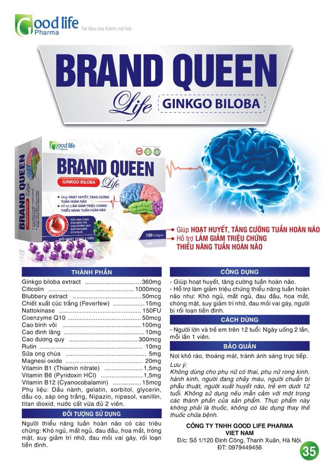 Bổ não Brand Queen-duoc-ban-tai-Quầy Thuốc Tuyết Tuyến - BG