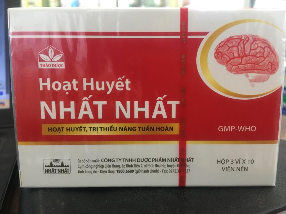 Hoạt huyết nhất nhất -duoc-ban-tai-Quầy Thuốc Tuyết Tuyến - BG