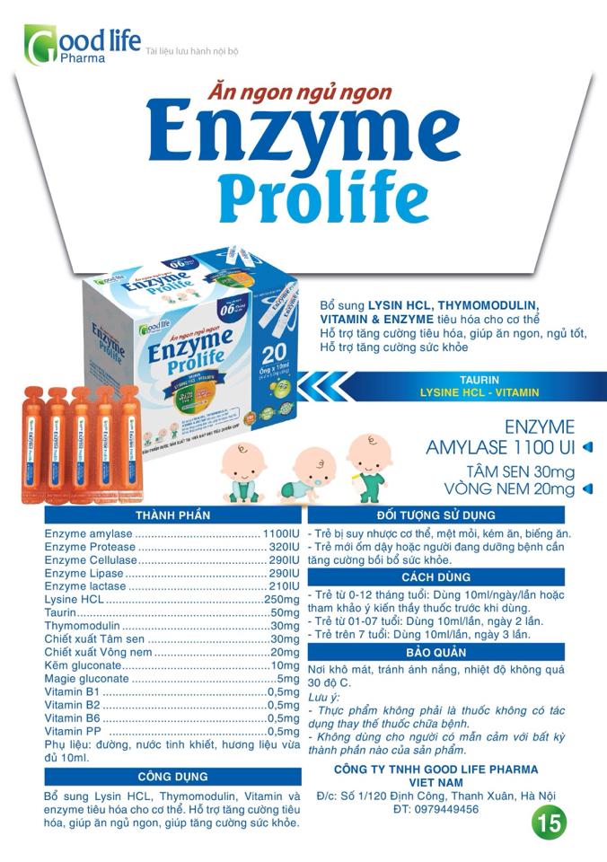 Enzyme prolife-duoc-ban-tai-Quầy Thuốc Tuyết Tuyến - BG