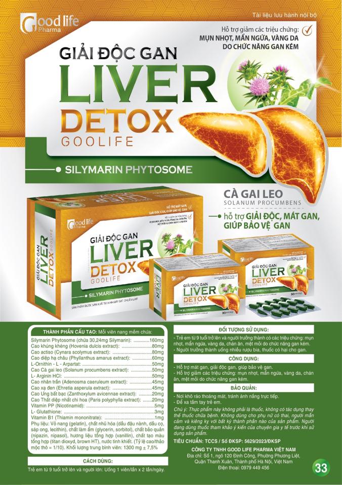 Giải độc gan liver Detox-duoc-ban-tai-Quầy Thuốc Tuyết Tuyến - BG