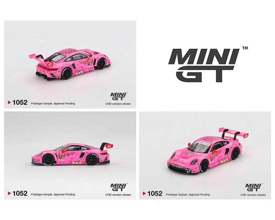  Mini GT BOX version MGT01052 Porsche 911 GT3 R #77 AO Racing 2024 IMSA ROAD AMERICA-duoc-ban-tai-GARAGE TOYS