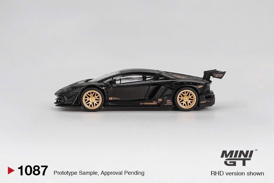  Mini GT Box Version MGT01087 LB★WORKS Lamborghini Aventador Limited Edition Matte Black-duoc-ban-tai-GARAGE TOYS
