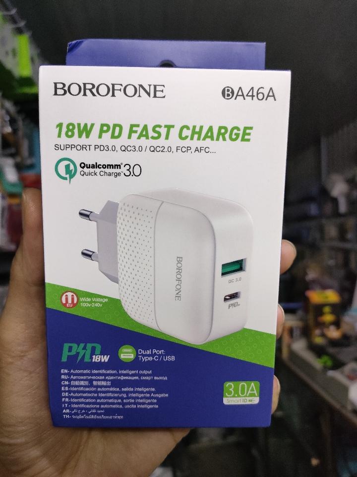 Củ sạc nhanh 18W Type-C / USB BOROFONE Chính hãng -duoc-ban-tai-PHÚ HIẾU STORE