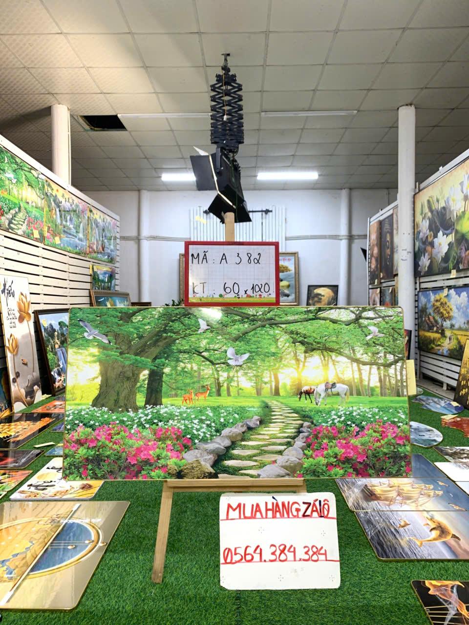 Tranh Tráng Gương " PHONG CẢNH 12 " KT: 60x120-duoc-ban-tai-Xưởng Tranh Tráng Gương Đụt và Đát