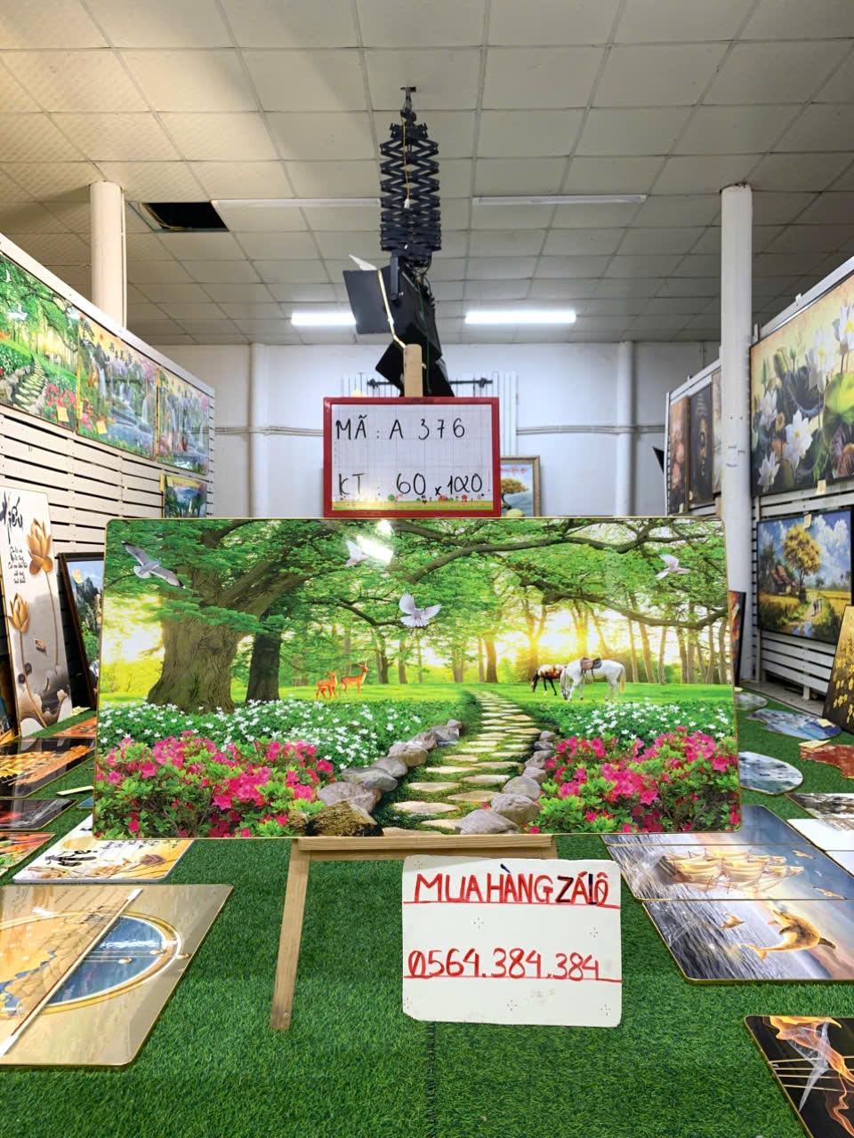 Tranh Tráng Gương " PHONG CẢNH 13 " KT: 60x120-duoc-ban-tai-Xưởng Tranh Tráng Gương Đụt và Đát