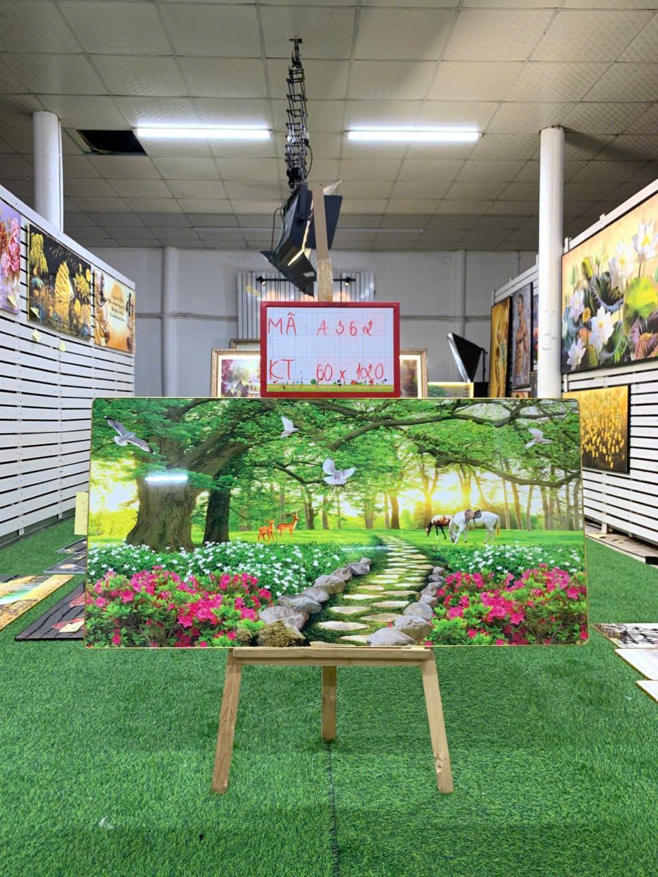 Tranh Tráng Gương " PHONG CẢNH 11 " KT: 60x120-duoc-ban-tai-Xưởng Tranh Tráng Gương Đụt và Đát