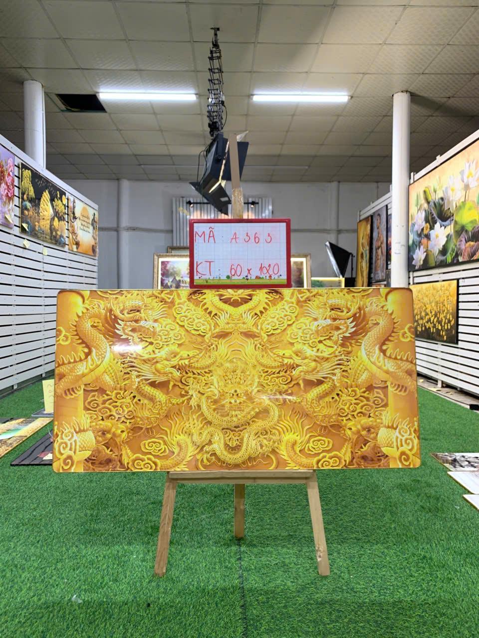 Tranh Tráng Gương " TRANH RỒNG 1 " KT: 60x120-duoc-ban-tai-Xưởng Tranh Tráng Gương Đụt và Đát