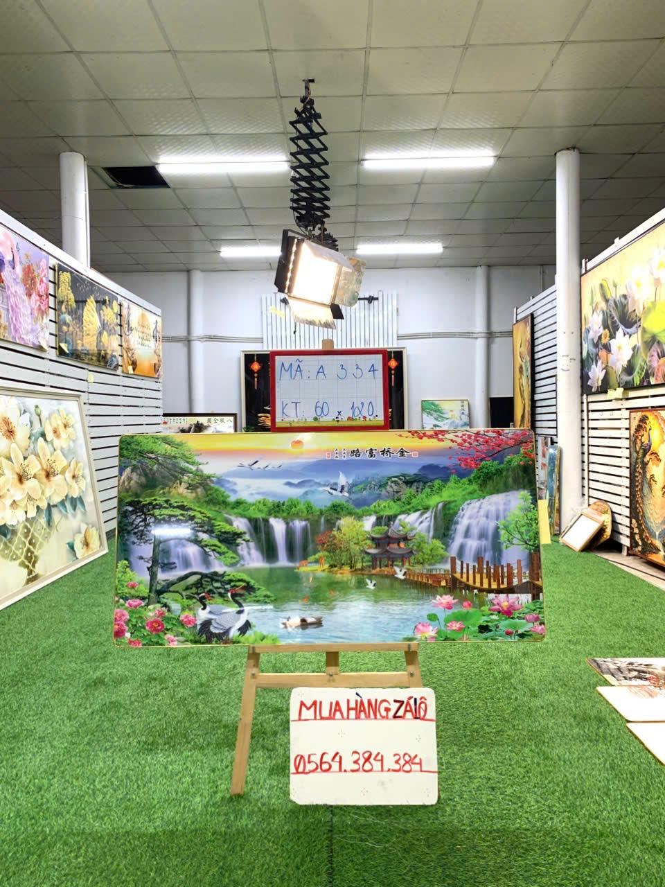 Tranh Tráng Gương " SƠN THUỶ HỮU TÌNH 160 " KT: 60x120-duoc-ban-tai-Xưởng Tranh Tráng Gương Đụt và Đát