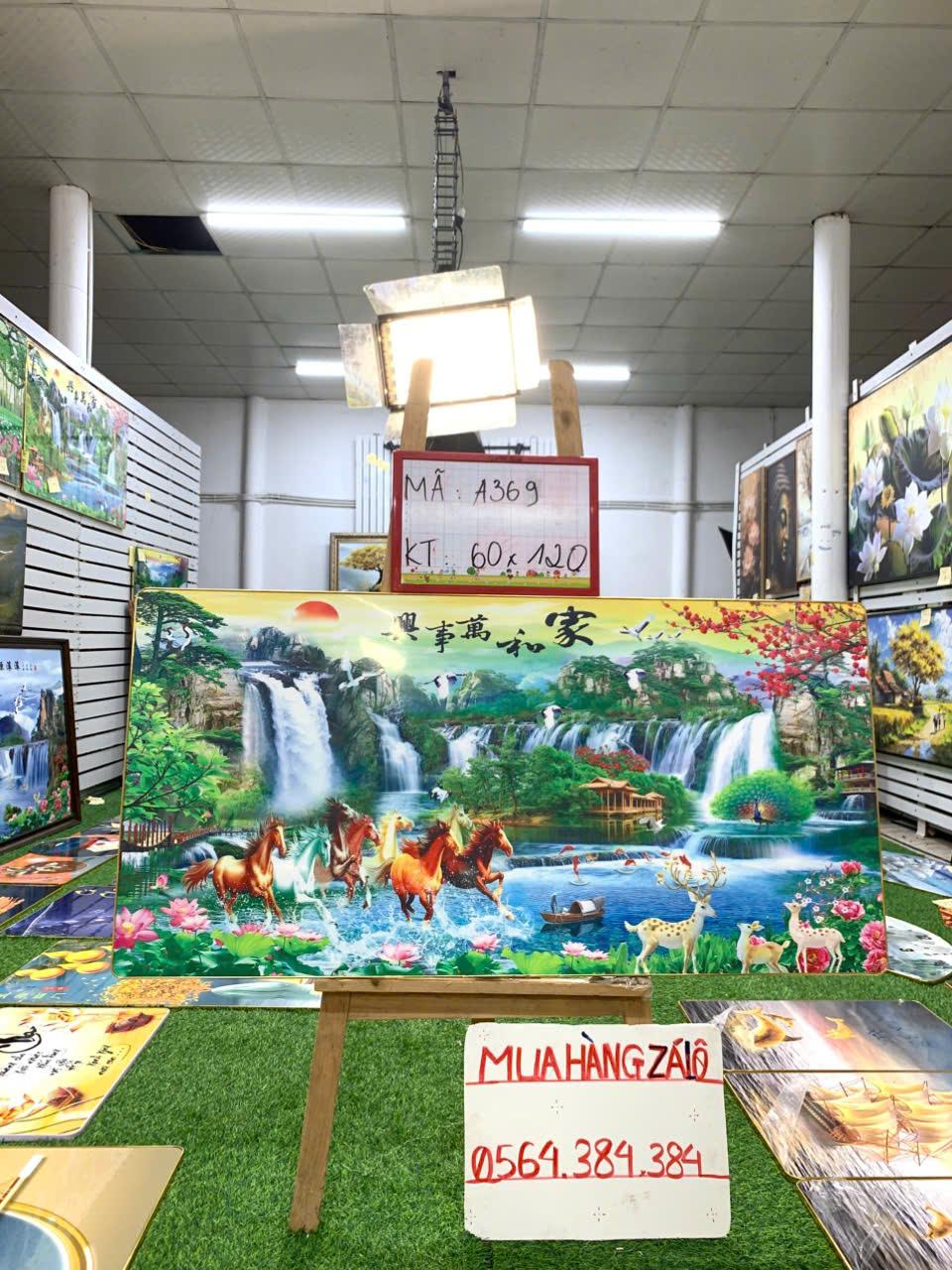 Tranh Tráng Gương " MÃ ĐÁO THÀNH CÔNG 194 " KT: 60x120-duoc-ban-tai-Xưởng Tranh Tráng Gương Đụt và Đát