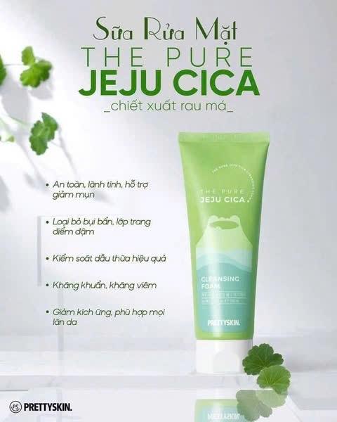 Sữa rửa mặt chiết xuất rau má pretty skin-duoc-ban-tai-Cao Hương Beauty House