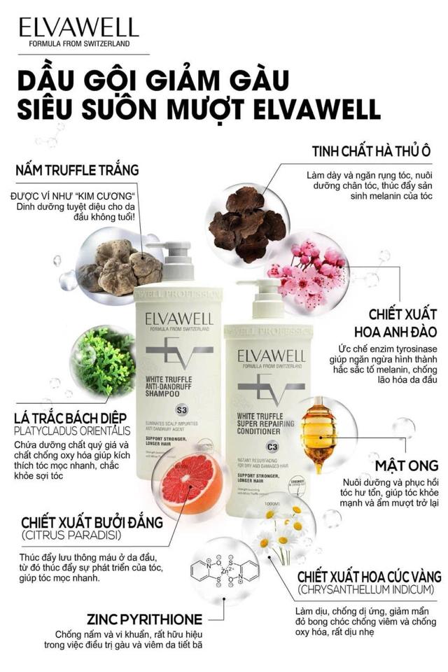 Dầu gội Elvawell 500ml-100ml-duoc-ban-tai-Cao Hương Beauty House