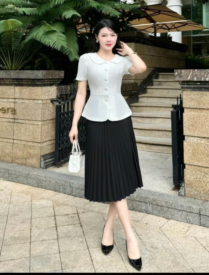 Áo nữ peplum cổ bèo tay ngắn-duoc-ban-tai-JESSICA - SHOP