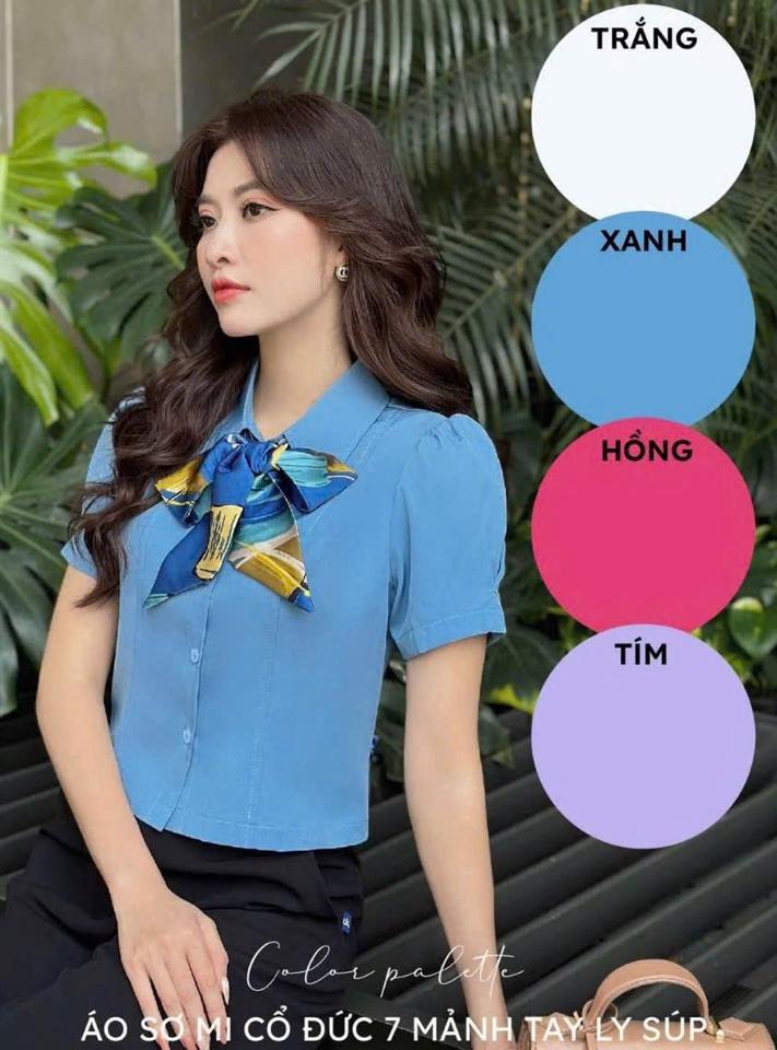 Áo sơ mi cổ Đức 7 mảnh  (M60)-duoc-ban-tai-JESSICA - SHOP