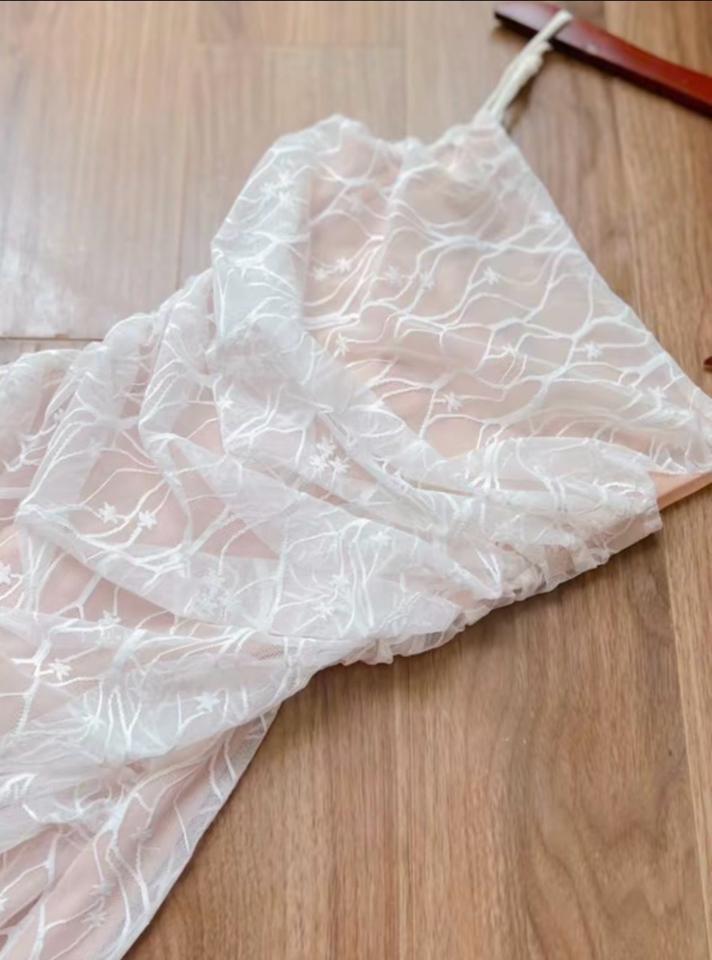Váy thiết kế 2 dây, ren phối lụa (M108)-duoc-ban-tai-JESSICA - SHOP