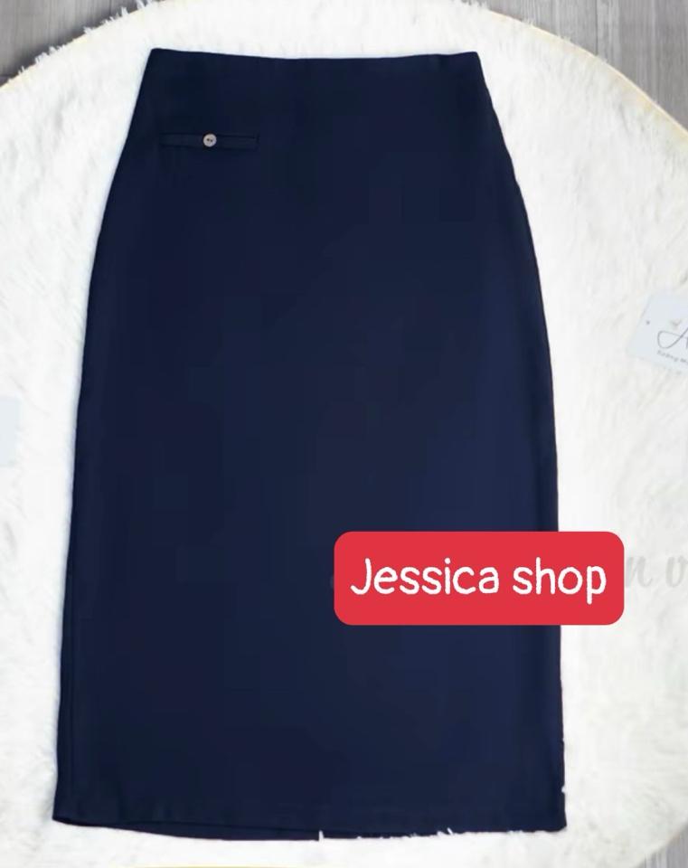 Chân váy chữ A cạp trơn túi cơi trước, xẻ sau dài 72 cm-duoc-ban-tai-JESSICA - SHOP