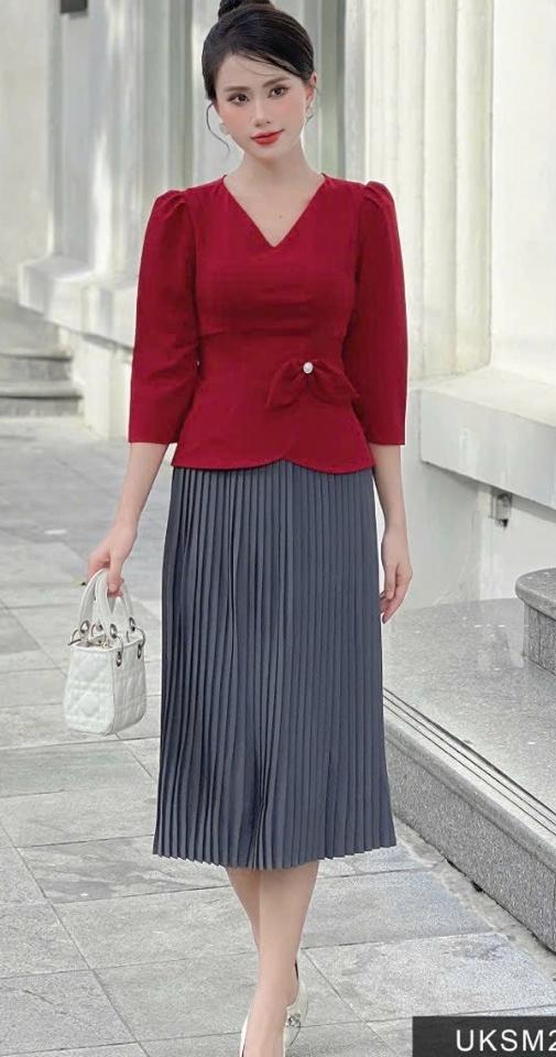 Chân váy dập ly bản ly nhỏ -duoc-ban-tai-JESSICA - SHOP