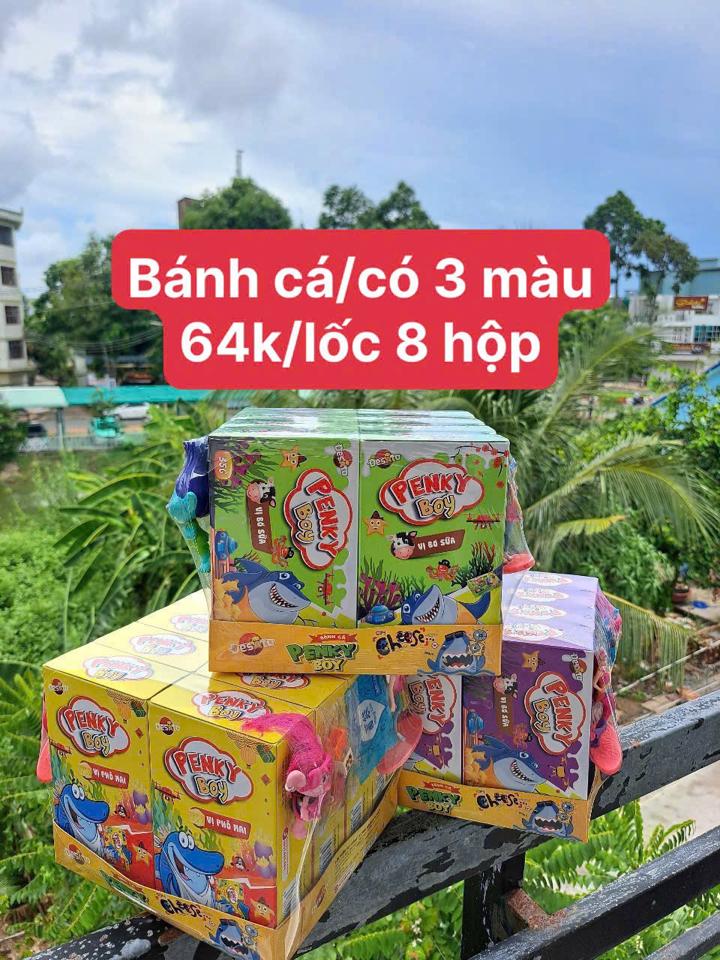 Bánh cá/3 màu/lốc 8 hộp-duoc-ban-tai-Bé Chân 😘😘😘