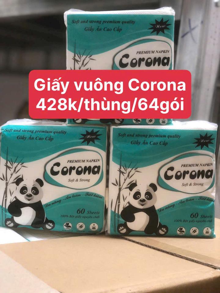 Giấy vuông corona/thùng/64 gói-duoc-ban-tai-Bé Chân 😘😘😘