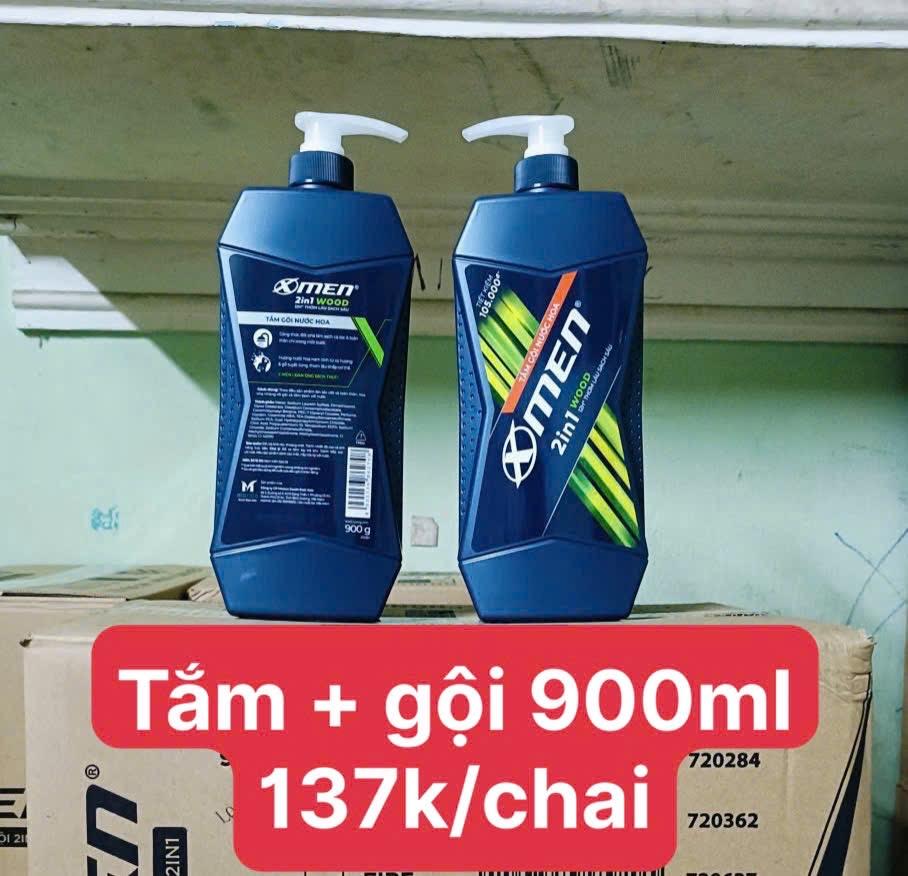 Tắm+gội xmen 900ml/chai-duoc-ban-tai-Bé Chân 😘😘😘