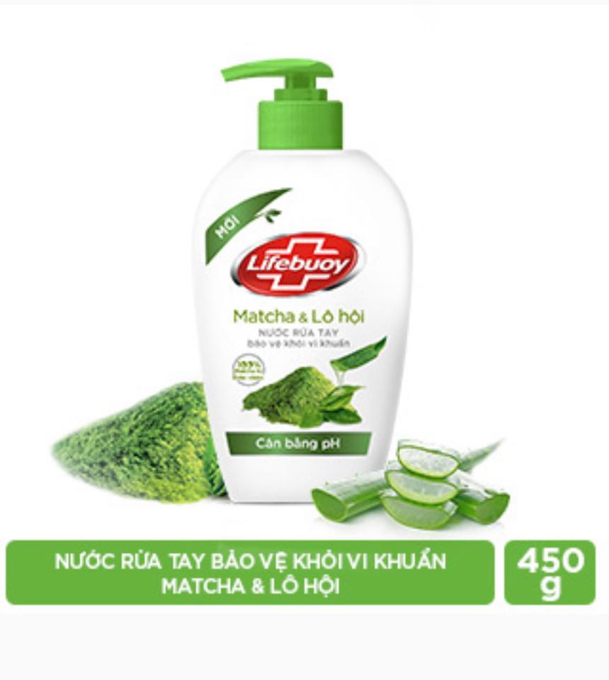 68864834-Lifebuoy Rửa tay matcha 450g/12chai -duoc-ban-tai-Bé Chân 😘😘😘