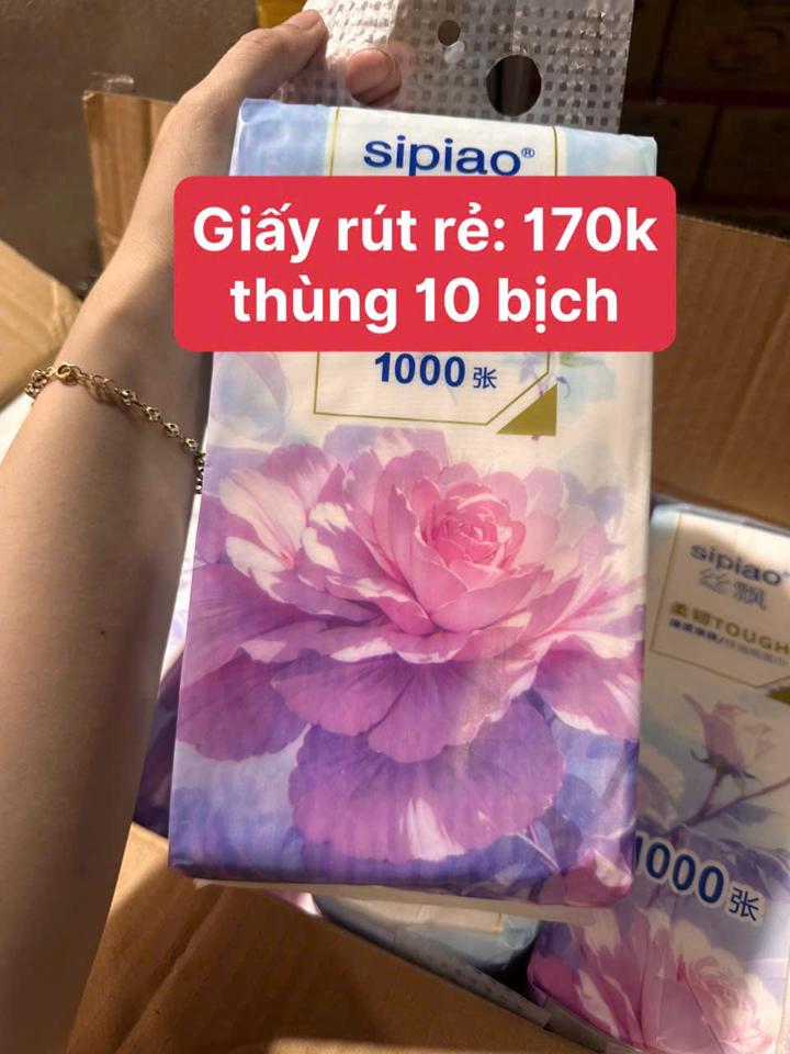 Giấy rút rẻ/thùng/10 bịch-duoc-ban-tai-Bé Chân 😘😘😘