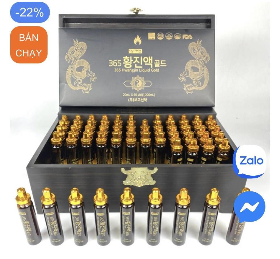 Tinh chất đông trùng Hàn Quốc Premium 365 Emperor Gyeongokgo Gold 60 ống 2 rồng-duoc-ban-tai-K-DAN HOUSE