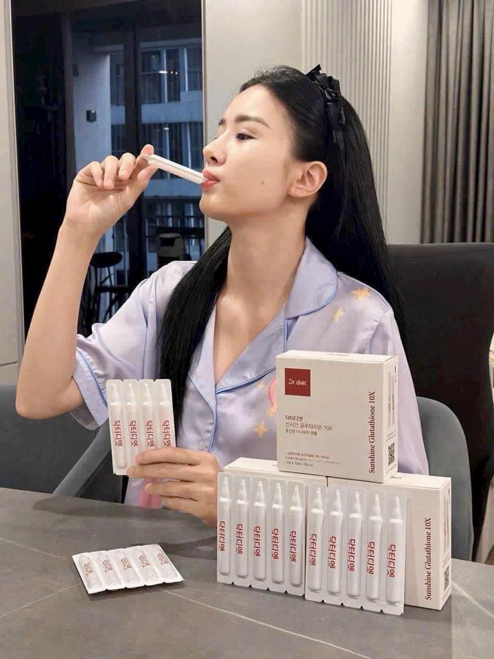 Nước uống đẹp da Dr Diet Sunshine Glutathione 10X 20gói x 10g-duoc-ban-tai-K-DAN HOUSE