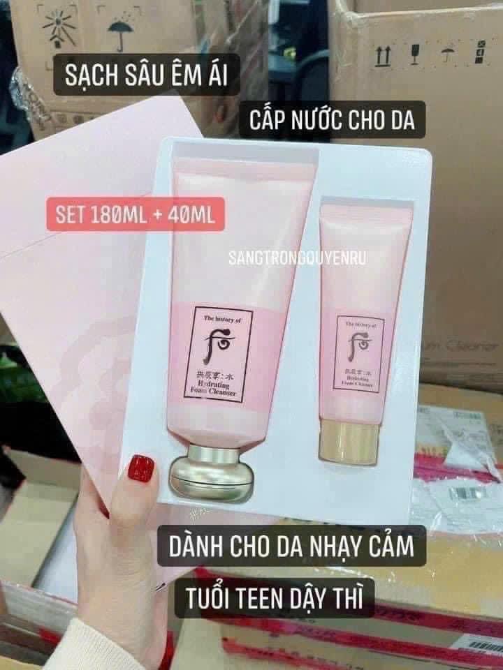 Set sữa rửa mặt whoo hồng ( 200ml+ 100ml = 300ml)-duoc-ban-tai-K-DAN HOUSE