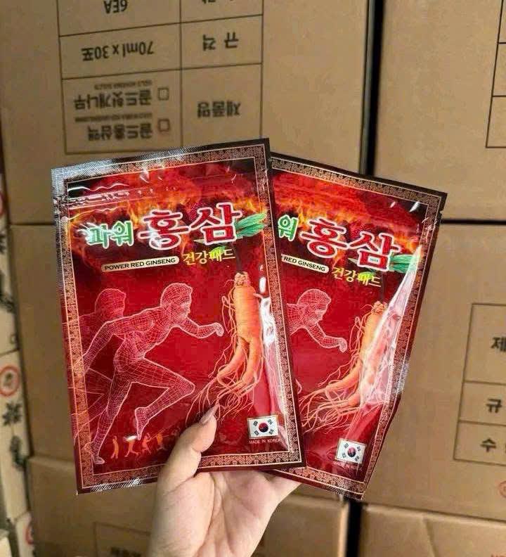 Cao Dán Hồng Sâm Power Red Ginseng Hàn Quốc 20 miếng-duoc-ban-tai-K-DAN HOUSE