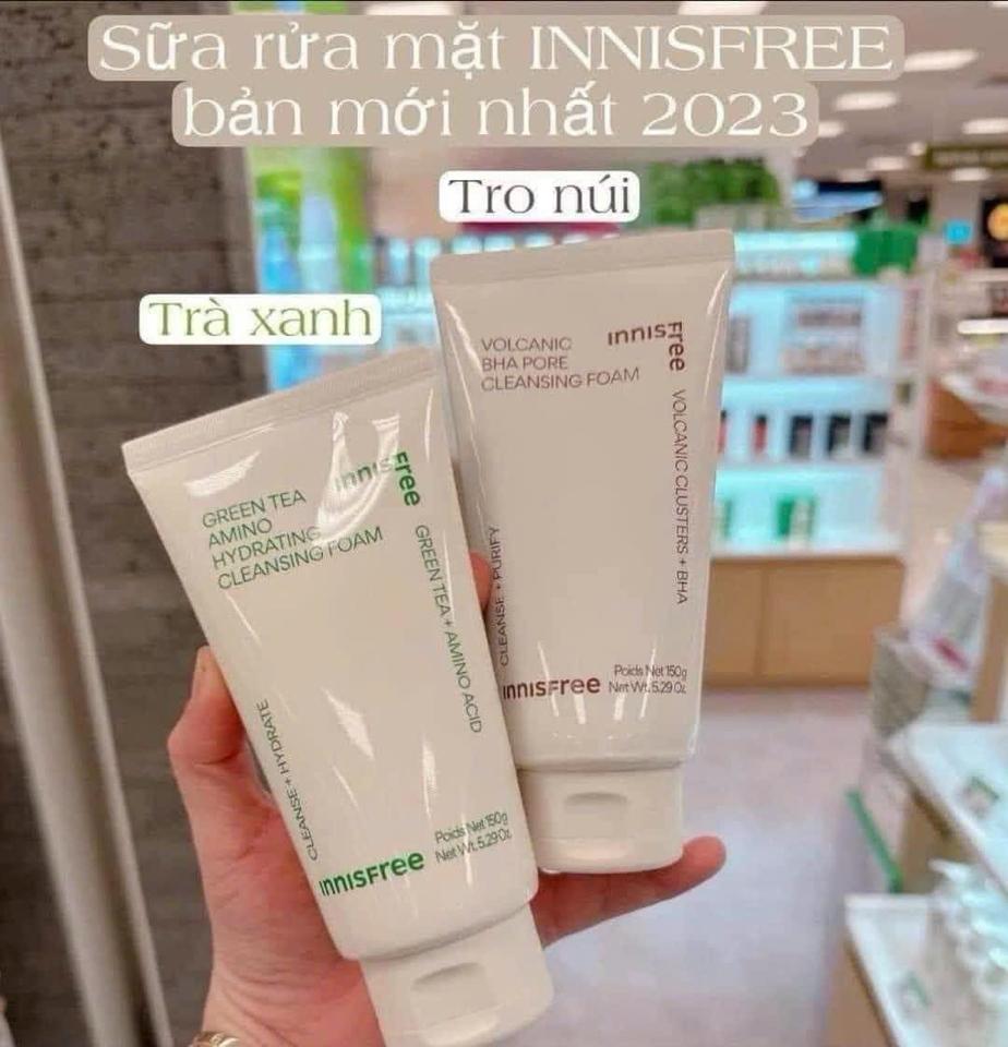 Sữa Rửa Mặt innisfree Kiểm Soát Nhờn Tro Núi Lửa & BHA 150g (Mới) Volcanic Pore BHA Cleansing Foam Hasaki-duoc-ban-tai-K-DAN HOUSE