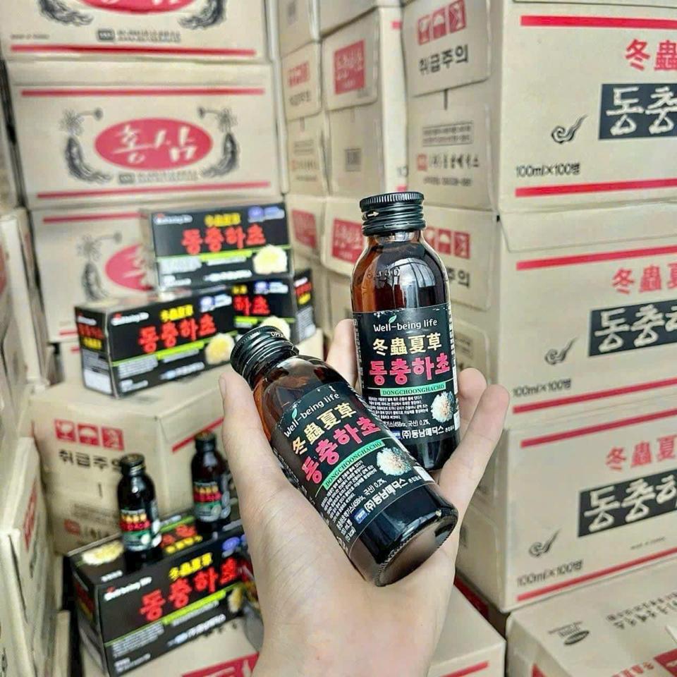 Nước sâm/ nước đông trùng chai hộp 10 chai-duoc-ban-tai-K-DAN HOUSE