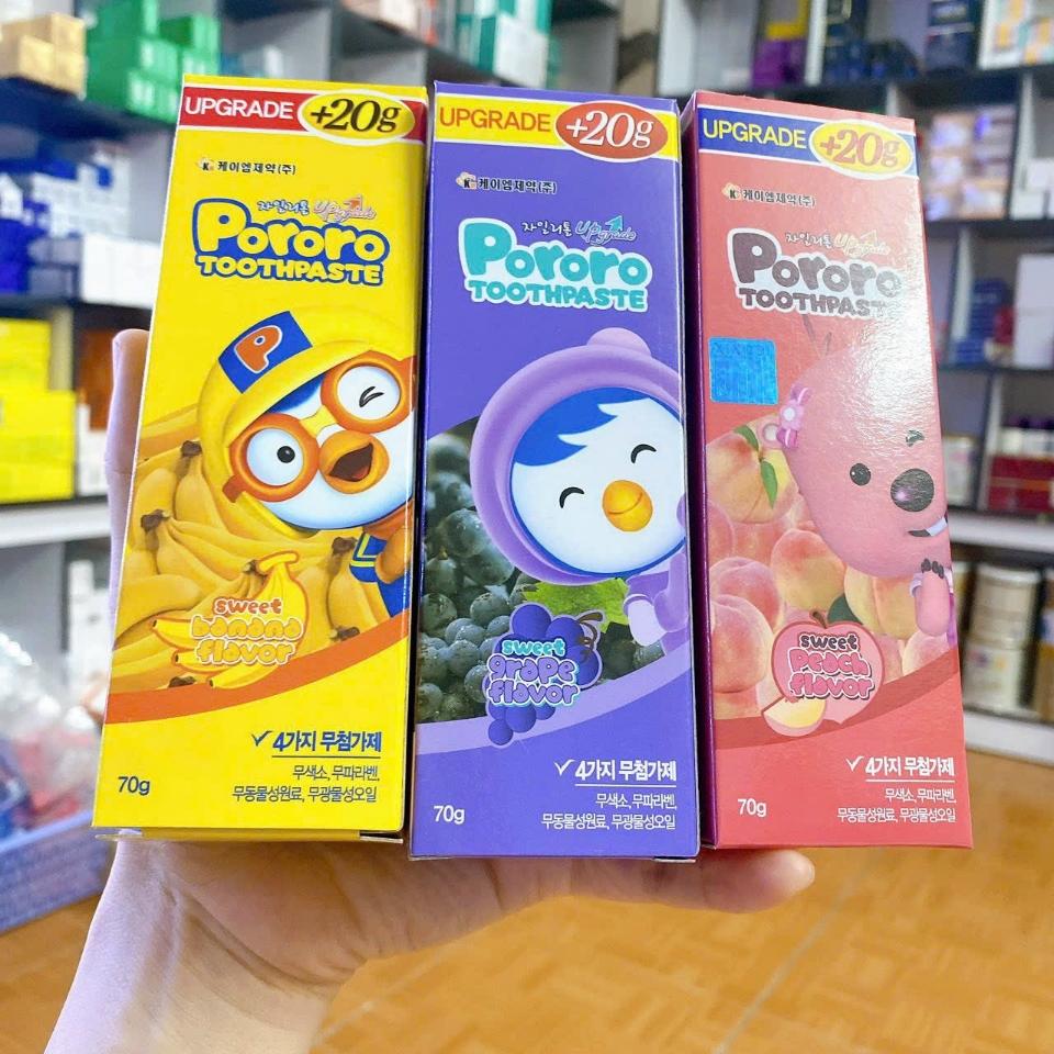 Kem Đánh Răng Không Chứa Florua Cho Trẻ Em Pororo Toothpaste 50g-duoc-ban-tai-K-DAN HOUSE